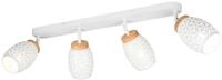 Reality Leuchten Spotbalken Bidar R81574031, Metall Wei&szlig; matt, exkl. 4x E14