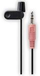 Hama Clip on Mikrofon mit langem Kabel (kompaktes Ansteckmikrofon, Kabell&auml;nge 2m,