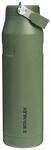 Stanley IceFlow Aerolight Flip Straw 2.0 Trinkflasche mit Strohhalm, Khaki