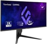 ViewSonic VX3480-2K-PRO QHD Gaming-Monitor, 34 Zoll mit VA-Panel, 2560 x 1440 Pixel,