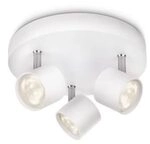 Philips myLiving Star 3-er LED Spots (16,5 W), dimmbare Deckenspots mit warmwei&szlig;em