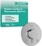 hansgrohe Ecostat Comfort S - Duschthermostat Unterputz mit Sicherungskombination,