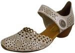 Rieker Pia Womens Open Court Shoes 38 Silber