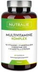 Multivitamin-Kapseln 29 Essentielle N&auml;hrstoffe Vegan | Vitamine A, B, C, D, E, K,