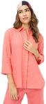 BRAX Style Vicki Bluse aus Leinen mit verdeckter Knopfleiste