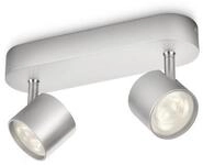 Philips myLiving LED Spot, 2x4W, alu