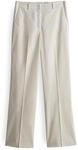 OPUS Damen City Pants | City Pants Maiga Linen Wide mit hinterem Komfortbund Natural