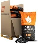 HEIZFUXX&reg; Grillholzkohle - 120kg (12 x 10kg) - BBQ Gastro-Qualit&auml;t 100% Buche
