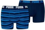 Puma Everyday Heritage Stripe Boxer 2 Einheiten XL, True Blue Combo, XL