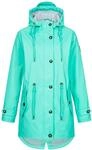 DEPROC-Active Damen Damen Friesennerz Regenmantel Regenjacke mit Kapuze Wasserdicht