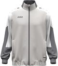 JAKO Unisex Webjacke Dynamic, hellgrau/wei&szlig;/grau, L