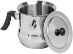 1.5l Milchtopf mit Deckel, Kochtopf mit Pfeife, doppelwanding mit Bakelitgriff,