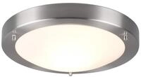 Trio-Leuchten Deckenleuchte 6801011-07 Condus, Metall Nickel matt, Glas opal matt