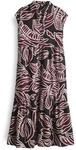 OPUS Damen Midikleid | Printkleid WERISA Tropical A-Linie mit Volantstufen Cassis, 40