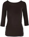 WINSHAPE Damen Ws4 3/4-arm Shirt, Schwarz, S EU