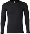 Engel Natur, Herren Shirt Langarm, Wolle & Seide (50/52, Schwarz)