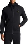 Lyle & Scott Zip Kapuzenpullover f&uuml;r Herren in Grau | Premium Zipper Basic Hoodie