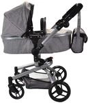 Bandits & Angels Puppenwagen Grau Modern Angel 2in1 Grau ab 3 Jahren &ndash; Puppenwagen