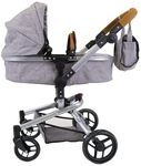 Bandits & Angels Puppenwagen Grau Modern Angel 2in1 Grau limitiert ab 3 Jahren &ndash;