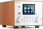 Audizio Vieste DAB Plus Radio Bluetooth 60W USB Silber | K&uuml;chenradio, USB Anschluss,