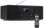 Audizio Avola DAB Internetradio mit CD Player WLAN Bluetooth Schwarz | Hochwertiger