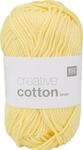 Rico Design Creative Cotton aran H&auml;kelgarn 8-f&auml;dig 50g 85m Nadelst&auml;rke 4,0-5,0