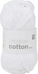 Rico Design Creative Cotton aran H&auml;kelgarn 8-f&auml;dig 50g 85m Nadelst&auml;rke 4,0-5,0