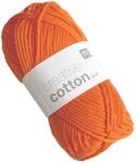 Rico Creative Cotton Aran H&auml;kelgarn 85 m Laufl&auml;nge/Kn&auml;uel (Fb. 74 orange)