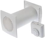 4in1 Hei&szlig;luftverteiler Turbine Ventilator + Thermostat + Zubeh&ouml;r