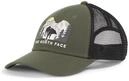 THE NORTH FACE NF0A7WH3YHO Embroidered Mudder Trucker Hat Herren NEW Taupe Green/Bear