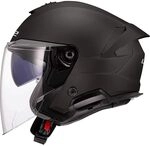 LS2, Jet-Motorradhelm VERSO II SOLID Matt Black, L