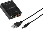 Vivanco 46143 Digital-Audio-Konverter, analog, RCA, 10 kOhm, USB A, 5 V