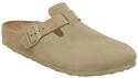 Birkenstock Unisex Erwachsene Clogs Boston Veloursleder normal Beige 44