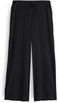 OPUS Damen Culotte | Culotte MILENI Crinkle Wide mit Komfortbund Black, 36