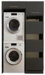 Laundreezy Waschmaschinenschrank f&uuml;r Trockner und Waschmaschine, W&auml;scheschrank und