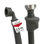 KIRCHHOFF 98657230 Waschmaschinenschlauch 2,5m, Zulaufschlauch mit 3/4" x 3/4" IG