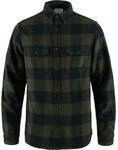 Fj&auml;llr&auml;ven Flanellhemd &Ouml;vik Heavy Deep Forest/Dark Navy, L