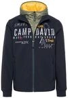 Camp David Herren Softshelljacke mit abtrennbarem Kapuzeneinsatz Deep Water XXXL