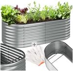 tectake&reg; Hochbeet Metall, Hochbeete-Kit f&uuml;r Beet, Hochbeet Garten, wetterfest,