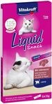 Vitakraft Liquid Snack, Katzen Leckerli, Katzensnack cremig, mit Leberwurst und