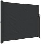 vidaXL Seitenmarkise Ausziehbar Schwarz 160x600 cm