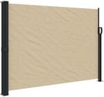 vidaXL Seitenmarkise Ausziehbar Beige 140x500 cm
