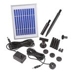 CLGarden kleine Solarpumpe mit Akku LED Beleuchtung Springbrunnen mini Pumpe f&uuml;r