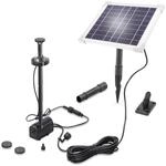 esotec Solar Teichpumpenset 6 220 LED, Komplettset, Sprinklerpumpe 220/h, LiFePo4