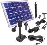 CLGarden Solar Teichpumpe NASP4 mit Akku LED Beleuchtung Pumpe f&uuml;r Gartenteich 500