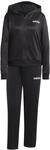 adidas Damen Essentials Linear Track Suit, black, XS