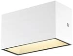 SLV SITRA M WL UP/DOWN, LED Outdoor Wandaufbauleuchte, weiss, CCT switch 3000/4000K