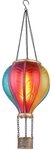 Solarlampe H&auml;ngeleuchte Au&szlig;enlampe Hei&szlig;luftballon bunt Feuereffekt Gartendeko
