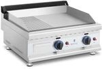 Royal Catering RC-GGHR600 Doppel-Gasgrill 60 x 40 cm glatt/geriffelt 2 x 3.100 W
