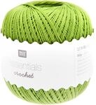 Rico Design Essentials Crochet, 100 Prozent Baumwolle, hellgr&uuml;n